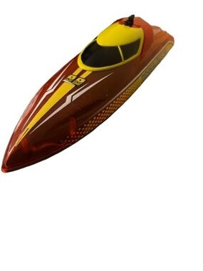 RC Speed Boat with Remote - Red and Yellow